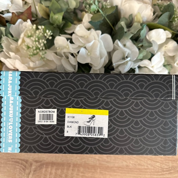 HARAJUKU LOVERS DIAMOND BLACK STILETTO HEELS BY GWEN STEFANI - Picture 12 of 13